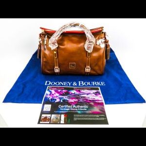 Dooney & Bourke Florentine Italian Chestnut Leather Satchel